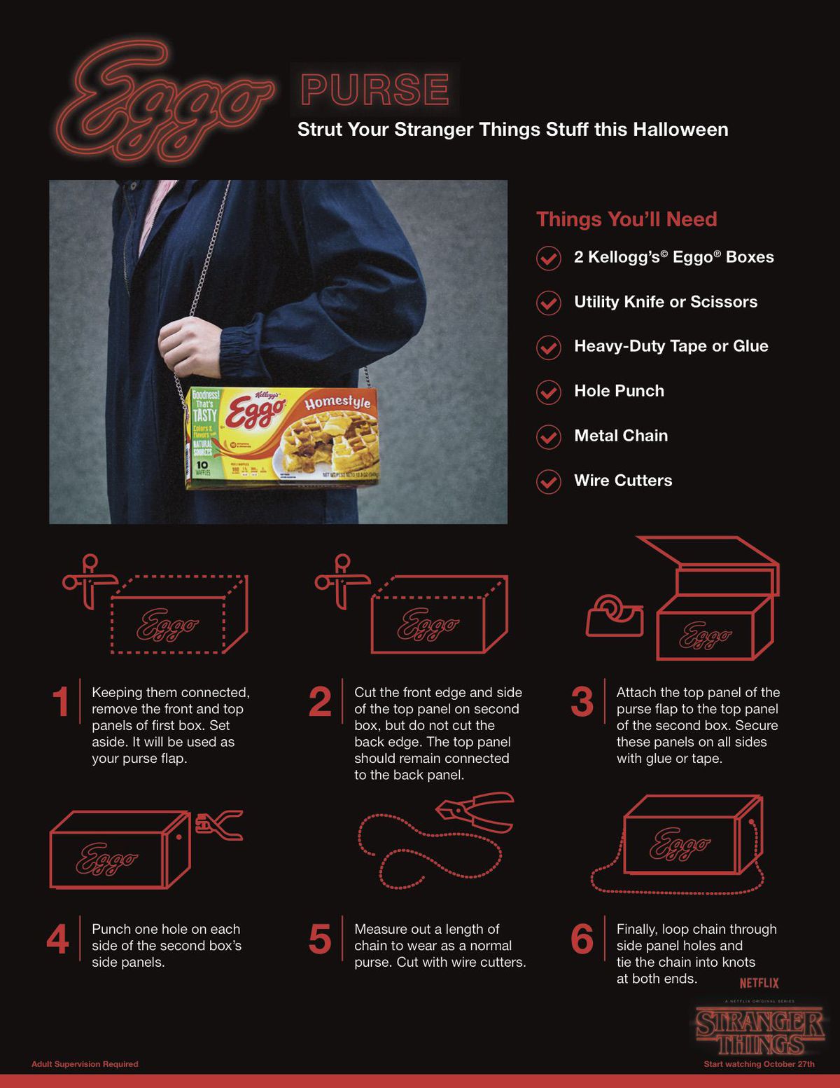 Eggo Wants You To Turn Your Waffle Box Into A Purse, Because Stranger Things