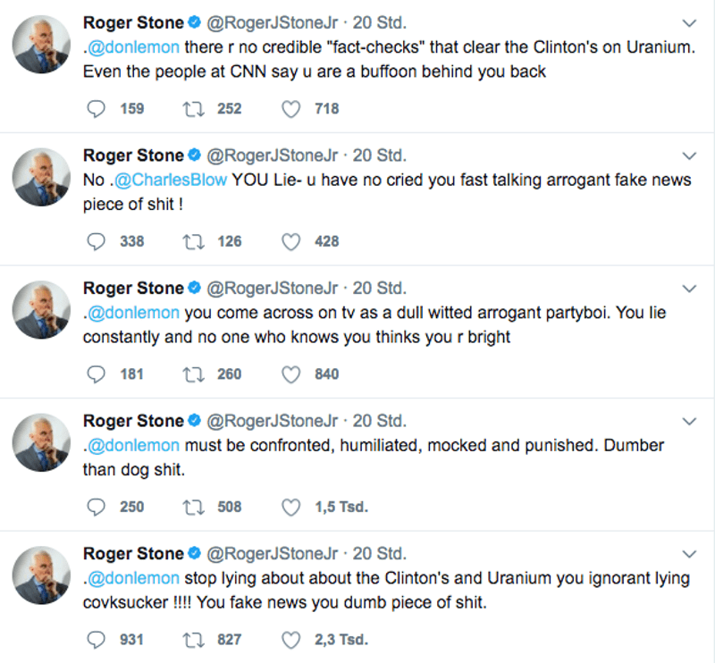 Roger Stone, US President Trump’s Attack Dog, Banned From Twitter For Harassing Journalists