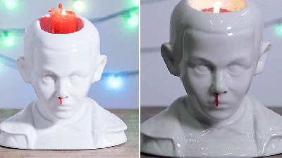 This Stranger Things ‘Eleven’s Bleeding Nose’ Candle Holder Is Just The Creepiest