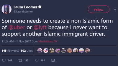 Far-Right Twitter Personality Laura Loomer Banned From Uber, Lyft For Racist Tweets [Updated]