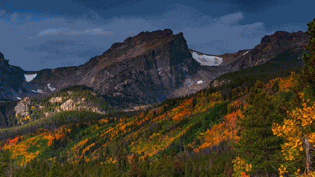 The Rocky Mountains Painted With The Colours Of Autumn Are A Treat For Your Eyes