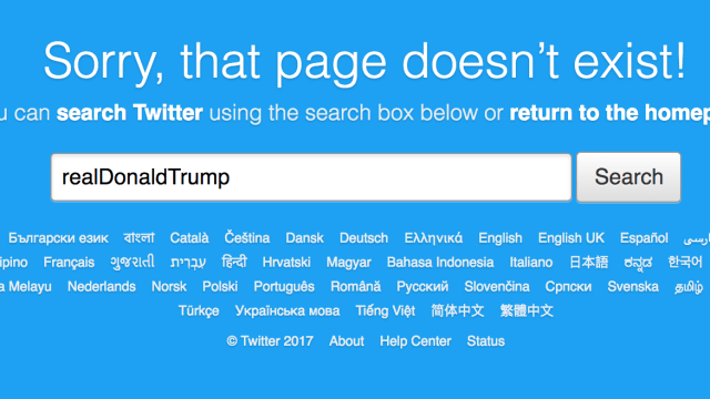 Donald Trump’s Personal Twitter Account Vanished For Eleven Beautiful Minutes [Updated]