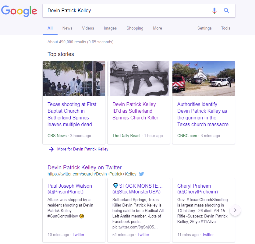 Once Again, Google Promoted Disinformation And Propaganda After A Mass Shooting