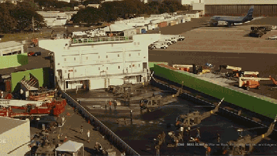 Filmmakers Built A Gigantic Fake Boat At An Airport For Kong: Skull Island’s Ocean Scenes