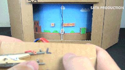 Skip The Switch And Play This Cardboard Version Of Super Mario You Can Build Yourself