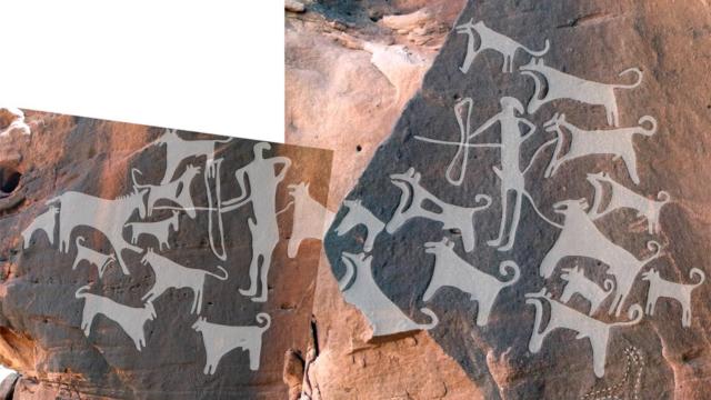 Ancient Cave Art Depicts Oldest Evidence Of Dogs Wearing Leashes
