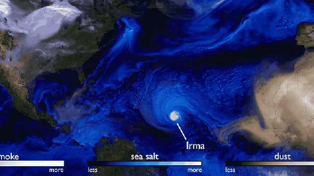 Stunning Aerosol Visualisation Accidentally Captures The Ferocity Of This Year’s Hurricane Season