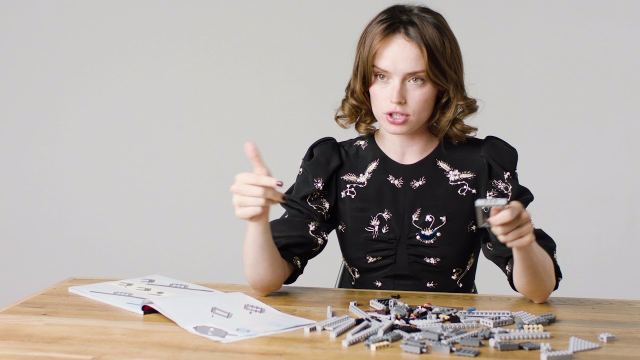Watch Daisy Ridley Give An Interview While Building A Lego Millennium Falcon