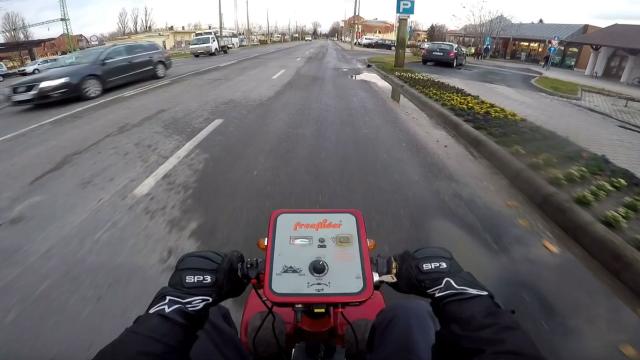 Watch A Souped-Up Mobility Scooter Hit 100km/h