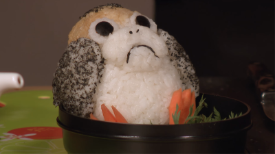 A Porg Made Of Sushi Rice Is Probably Chewbacca’s New Porg Meal Of Choice