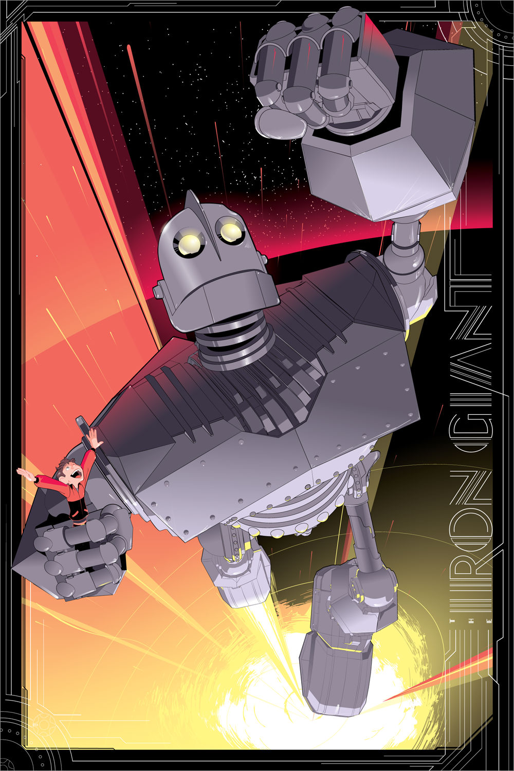 The Iron Giant Will Pop Off Your Wall In This Vibrant New Poster