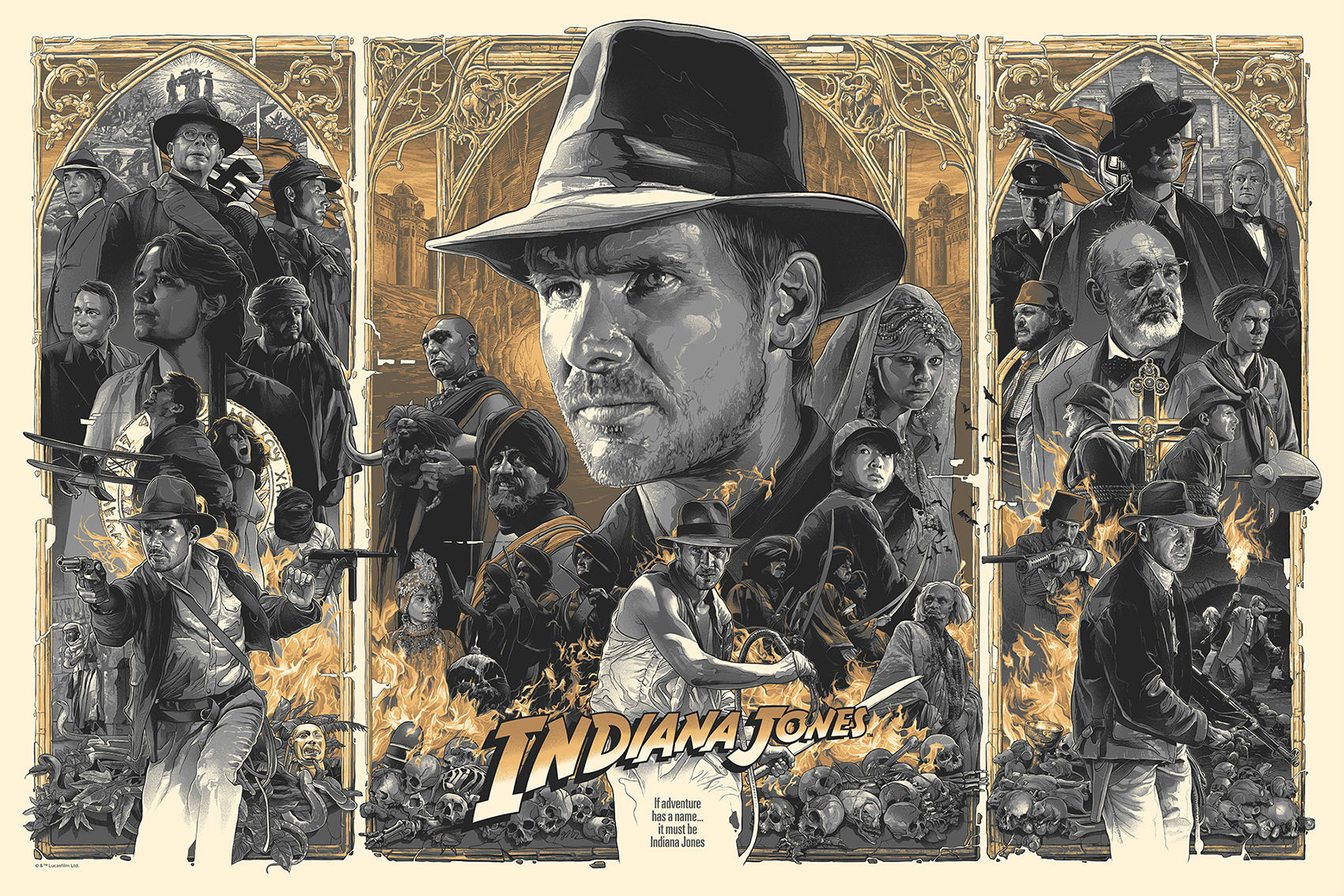 The Indiana Jones Trilogy Looks Incredible In This Triptych Poster