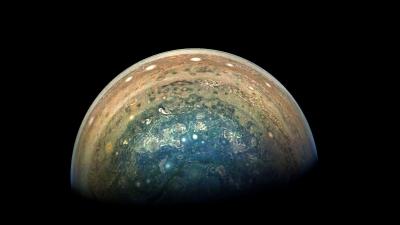This Picture Of Jupiter’s Swirly Blue Pole Is Magnificent
