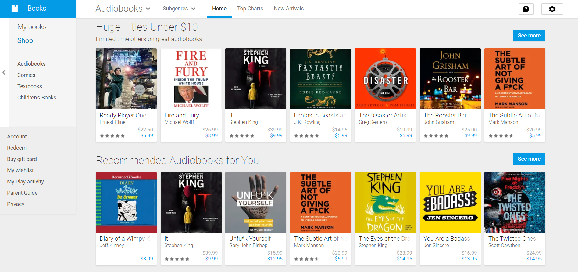 Google Is Now Selling Audiobooks, Which Will Probably Piss Off Amazon