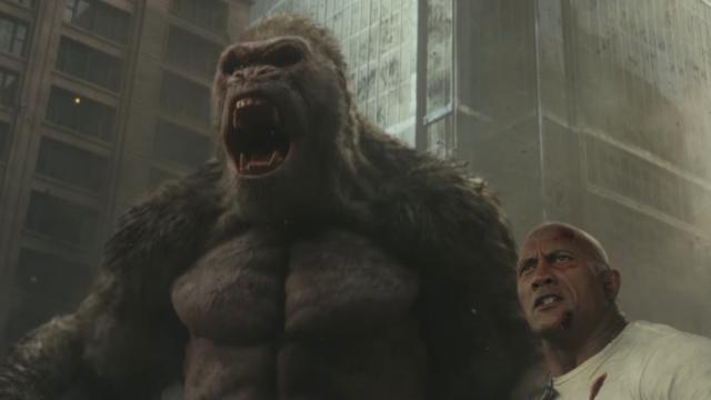 The New Rampage Trailer Sees The Rock Adorably Concerned About His Gorilla Friend