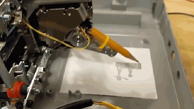 Save Millions Of Dollars On Ink With A Printer That Taps Out Images Using A Pencil