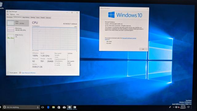Here’s A Proper Install Of Windows 10 Running On A Raspberry Pi 3
