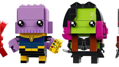 Exclusive: Thanos, Iron Man, Gamora, And Star-Lord Are Getting The Lego Brickheadz Treatment