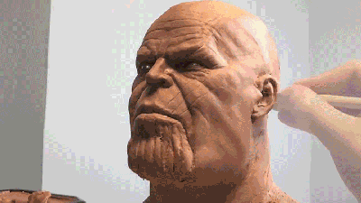 Watch This Talented Sculptor Make Thanos Magically Emerge From A Lifeless Lump Of Clay