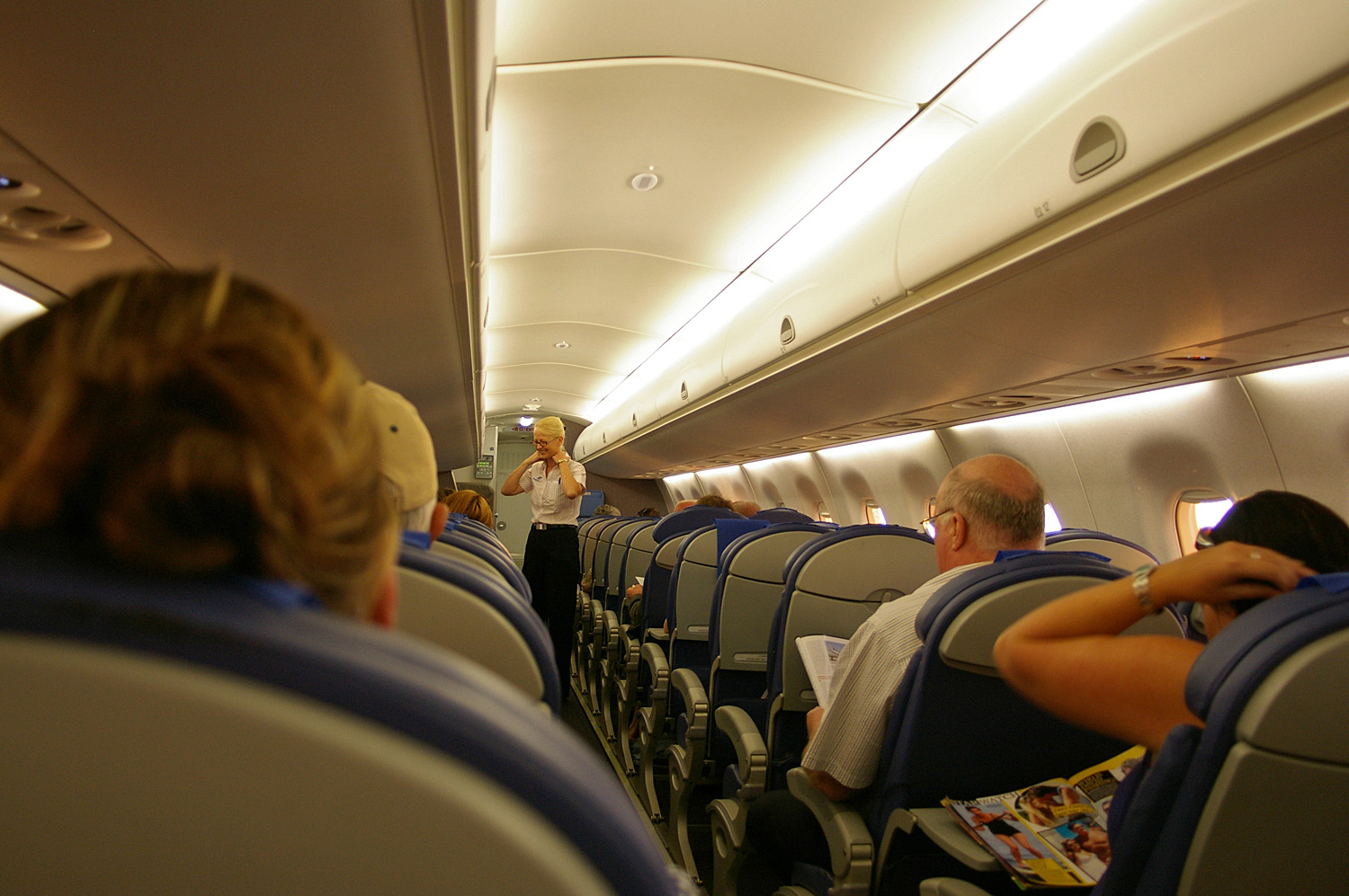 How A Virus Spreads Through An Aeroplane Cabin