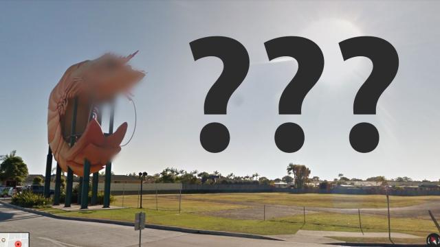 Too Prawnographic: Why Did Google Street View Blur The Face Of Ballina’s Big Prawn?