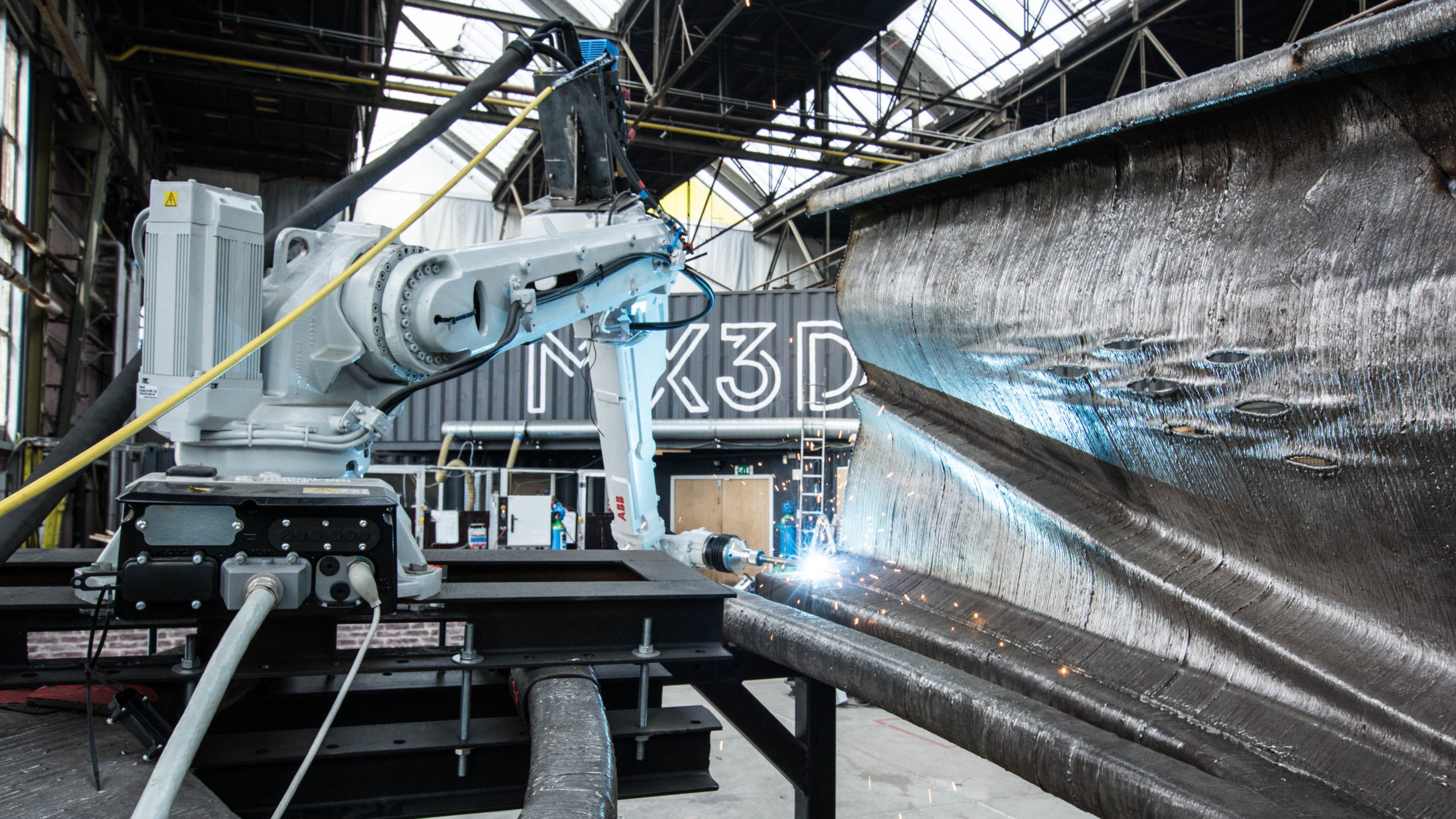 The First 3D-Printed Steel Bridge Looks Like It Broke Off An Alien Mothership