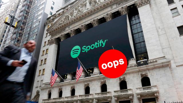 New York Stock Exchange Celebrates Spotify IPO By Awkwardly Flying The Wrong Flag