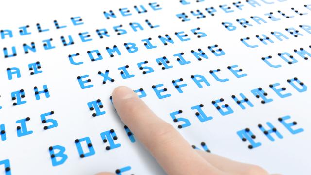 This Experimental Typeface Cleverly Combines Braille With the Latin Alphabet
