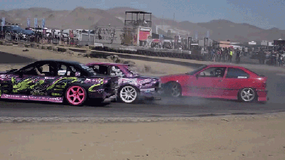 Watch In Awe As The Best Drifters From Japan And America Shred The Same Track