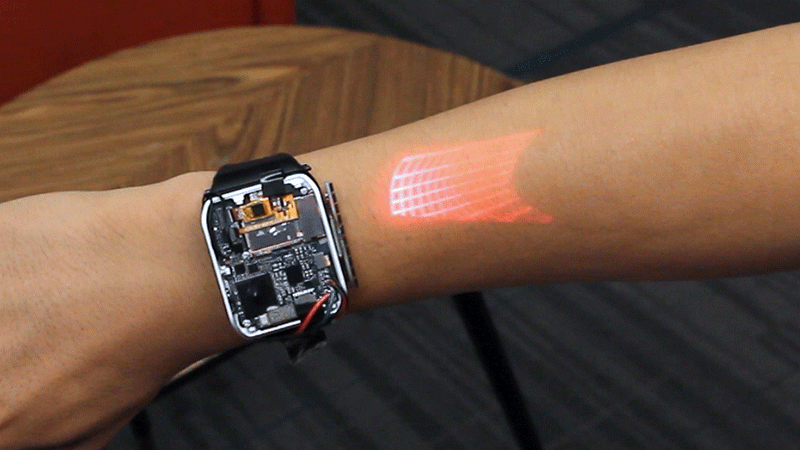 The World’s First Working Projector Smartwatch Turns Your Arm Into A Big Touchscreen