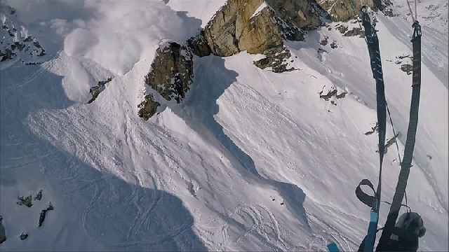 Watch A Parachuting Skier Take Flight Moments Before An Avalanche Buries Him Alive