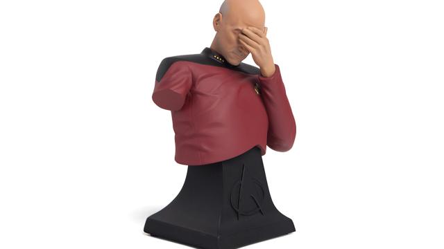 Losing An Arm Really Gives This Captain Picard Bust Something To Facepalm About