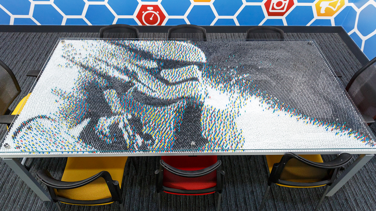Made With 28,800 Thumb Tacks, This Star Wars Conference Table Is A Finger-Killing Masterpiece