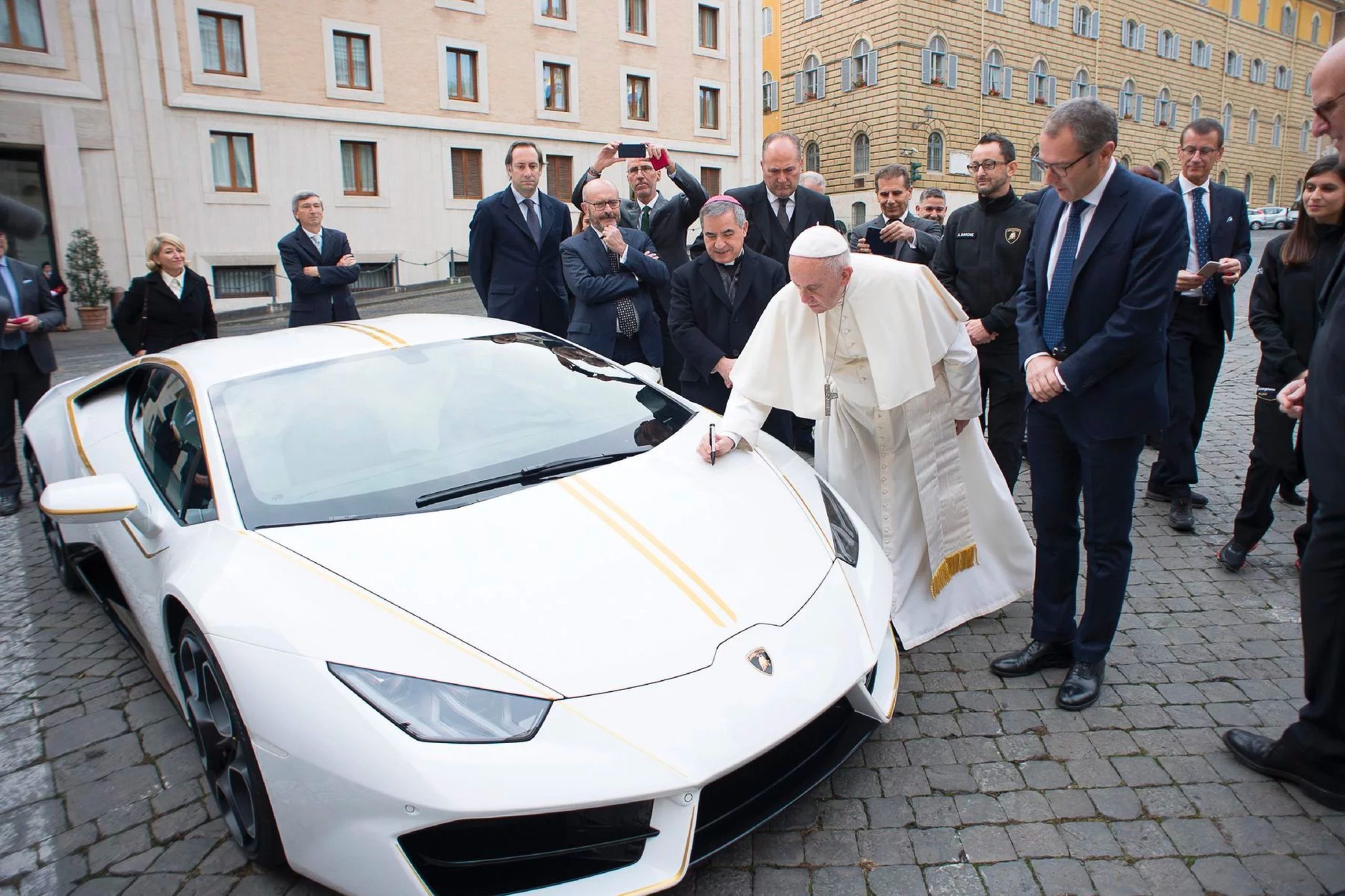 The Pope Is Selling His Signed Lamborghini, The Only Supercar You Probably Won’t Go To Hell For Owning