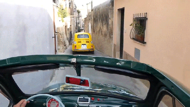 Bless Your Timeline With These Fiat 500s Cutting Through The Italian Streets They Were Built For