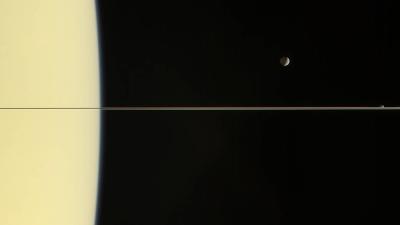 Saturn’s Rings Look Razor-Thin In This Posthumous Cassini Release