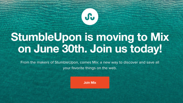 Guess I Didn’t Click On That StumbleUpon Button Enough, Because The Site Is Dead