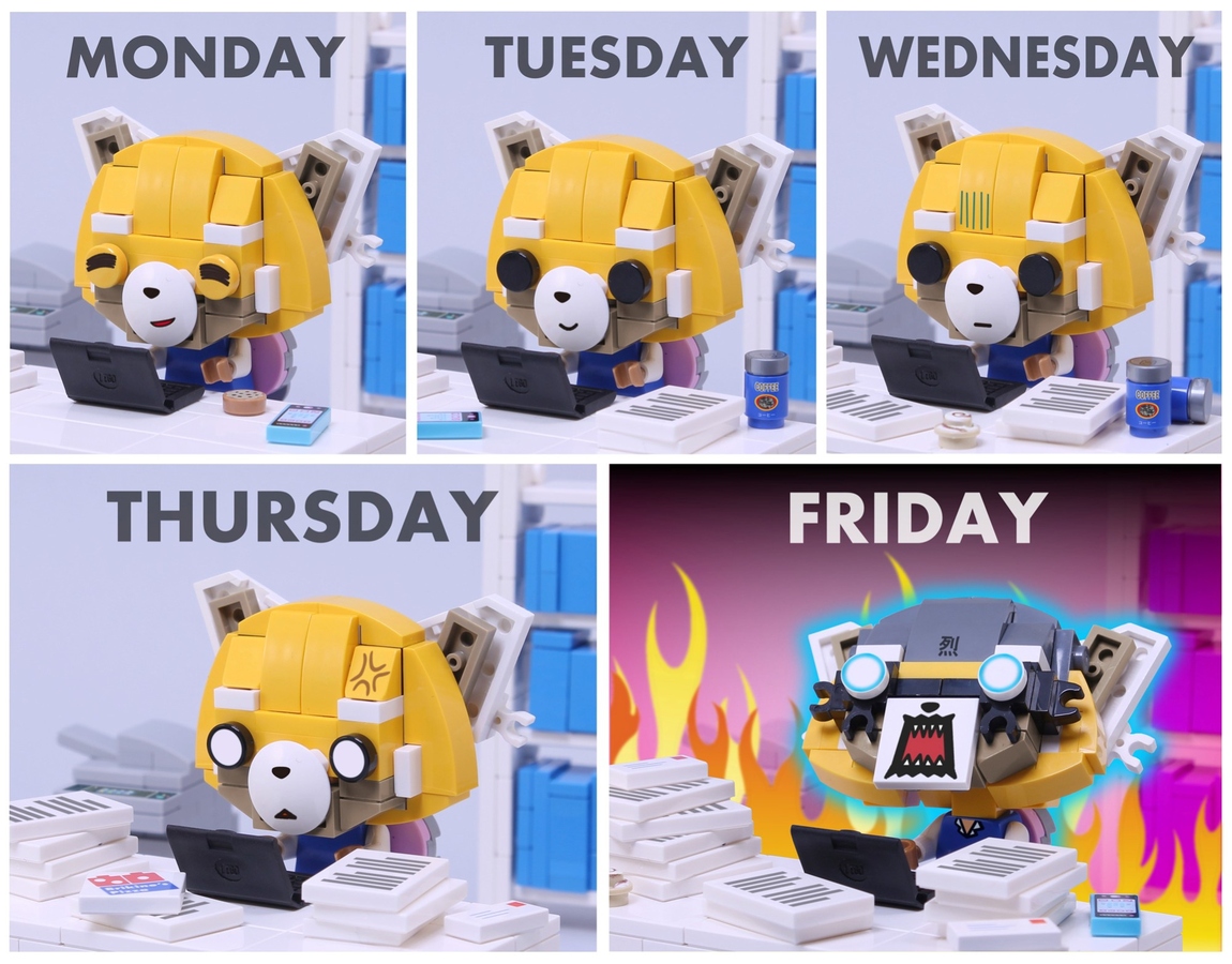 This Aggretsuko Lego Playset Turns The Existential Dread Lurking Inside All Of Us Into Fun
