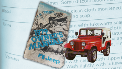 Here Are Jeep’s Official 1979 Recommendations For Cleaning ‘Vomitus,’ Urine And Other Stains