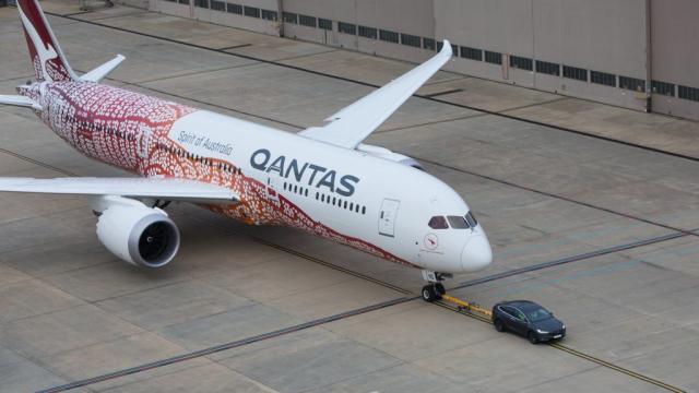 That Time A Tesla Towed An Entire Qantas Dreamliner