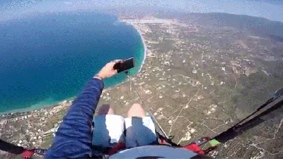 Watch Gravity Punish This Paraglider For Using A Selfie Stick At 760 Metres