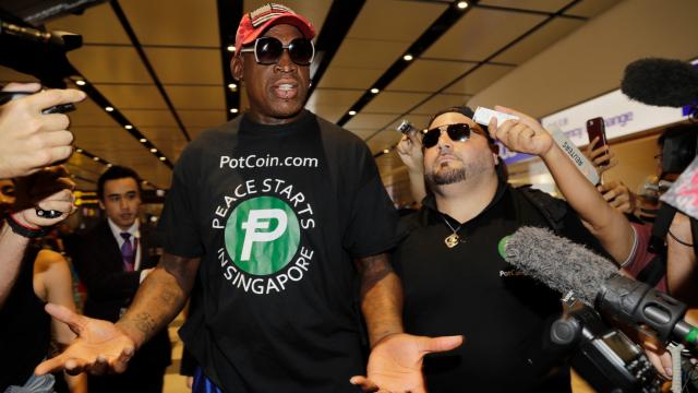 Dennis Rodman Arrived At The US-North Korea Summit Dressed For The Job He Wanted
