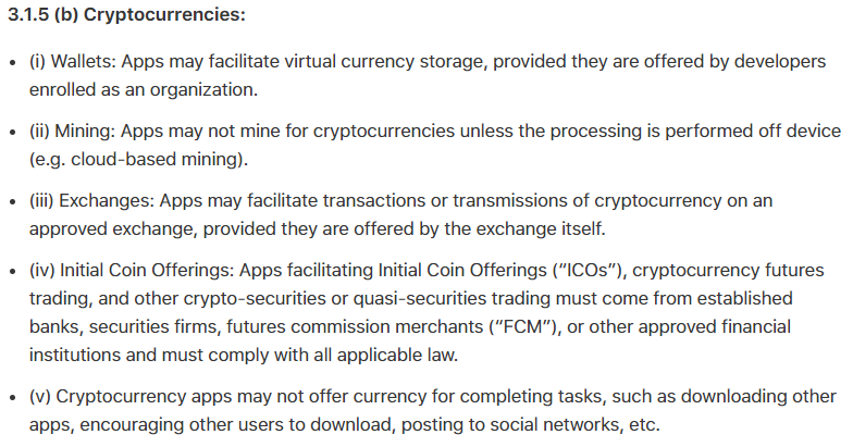 Apple’s New Guidelines For The iOS App Store Include A Total Ban On Cryptomining