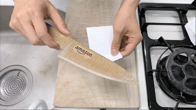 A Cardboard Box Turned Into A Knife Will Give You The Worst Paper Cut Imaginable