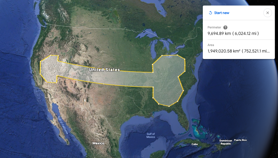 Google Earth Now Lets You Pointlessly Measure Distances And Areas, And We Couldn’t Be Happier