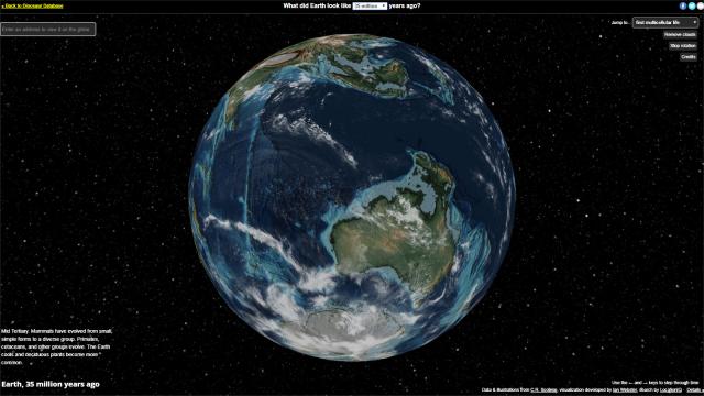 Interactive Globe Shows How Earth Has Changed Over Hundreds Of Millions Of Years