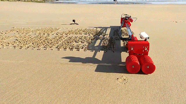 This Automated Sand Printer Is Ready To Flood Your Instagram Feed With Beach Wedding Proposals