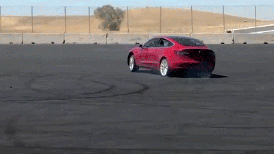 The Tesla Model 3 Can Drift