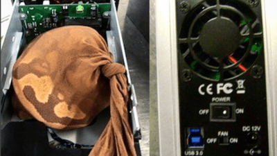 Live Python ‘Artfully Concealed’ In Hard Drive Enclosure Fails To Get On Plane