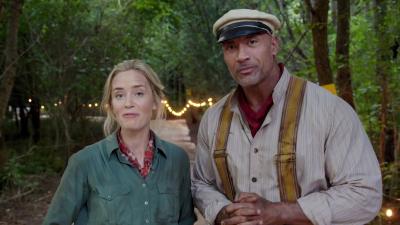 Emily Blunt And Dwayne Johnson Ham It Up On The Set Of Jungle Cruise
